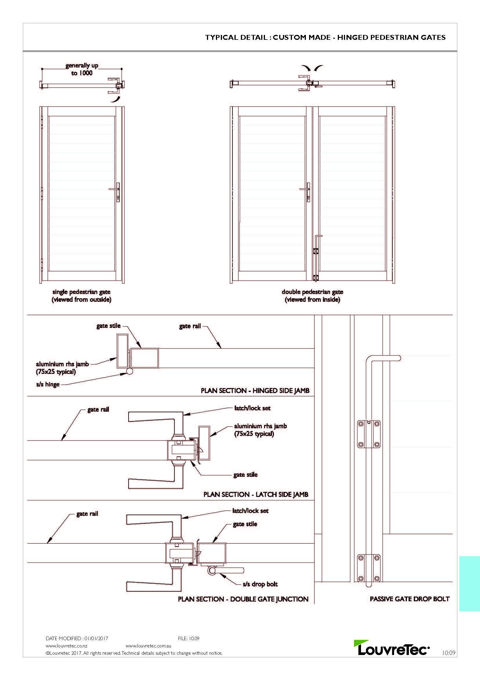 Hinged Pedestrian Gates | 10.09