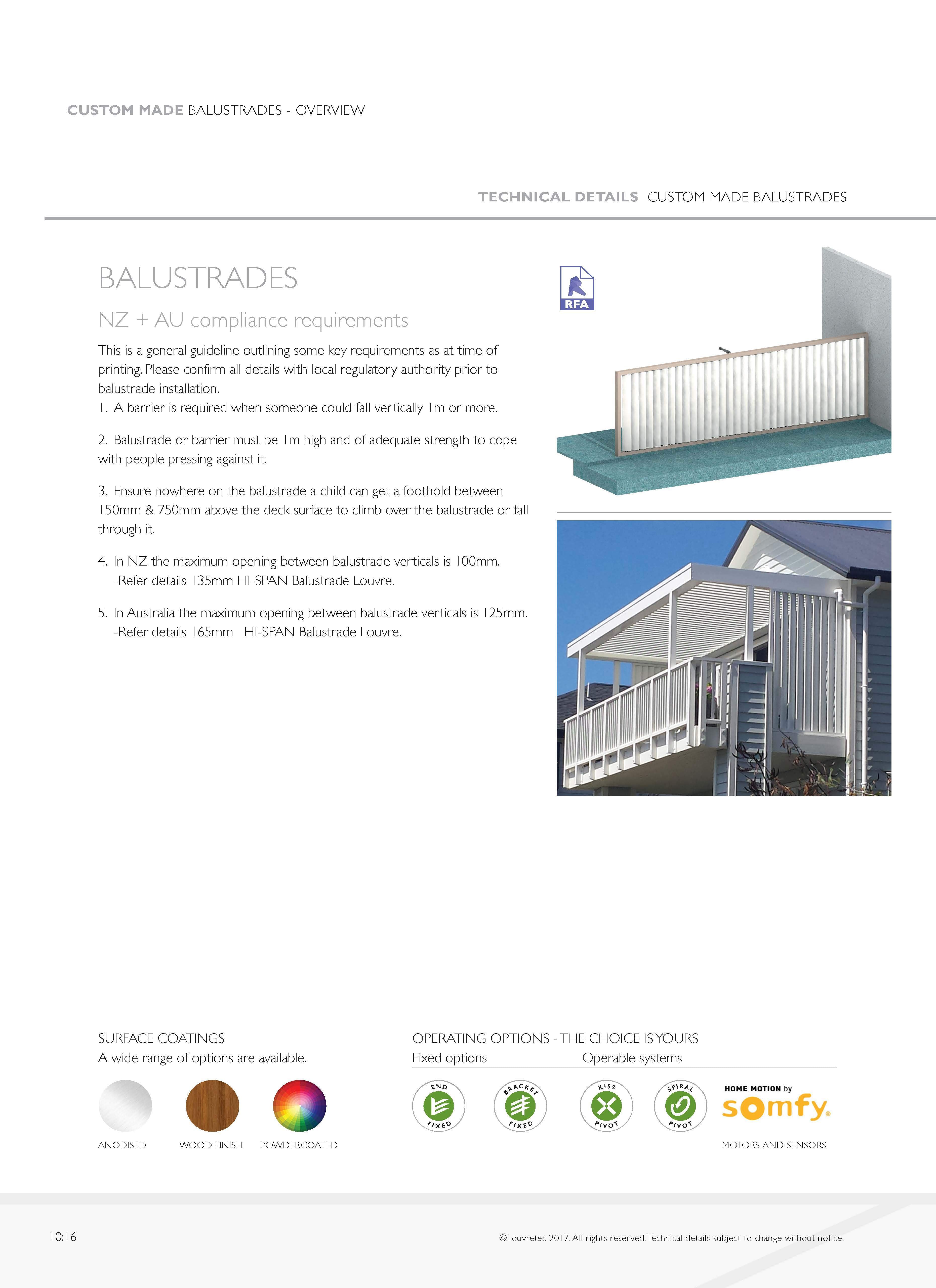 Balustrades  10.16