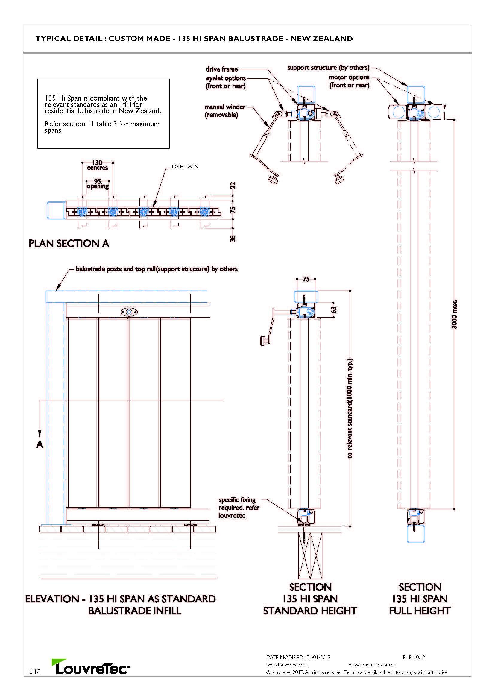 135 Hi-Span Louvre Balustrade 10.18