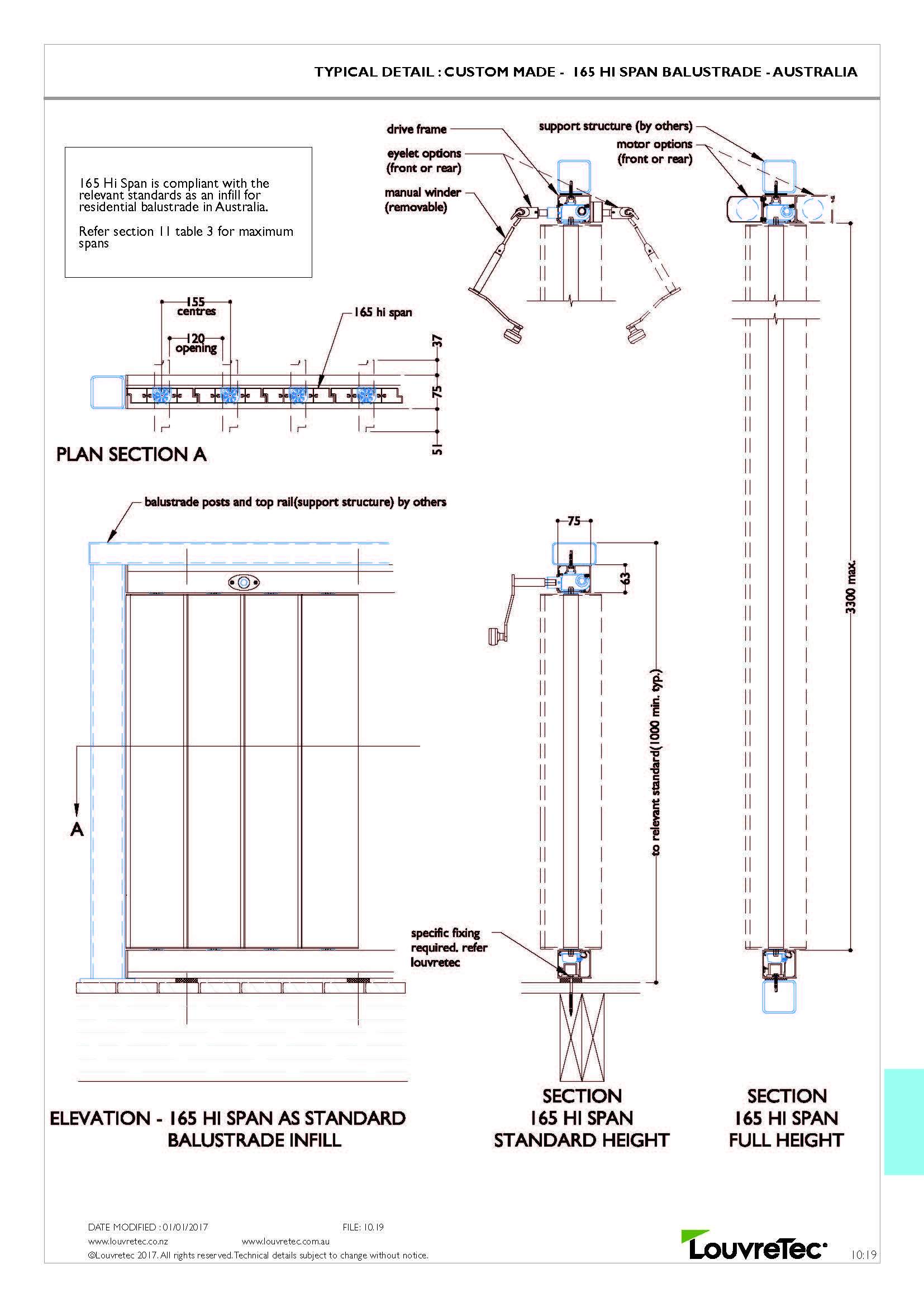 165 Hi-Span Louvre Balustrade 10.19