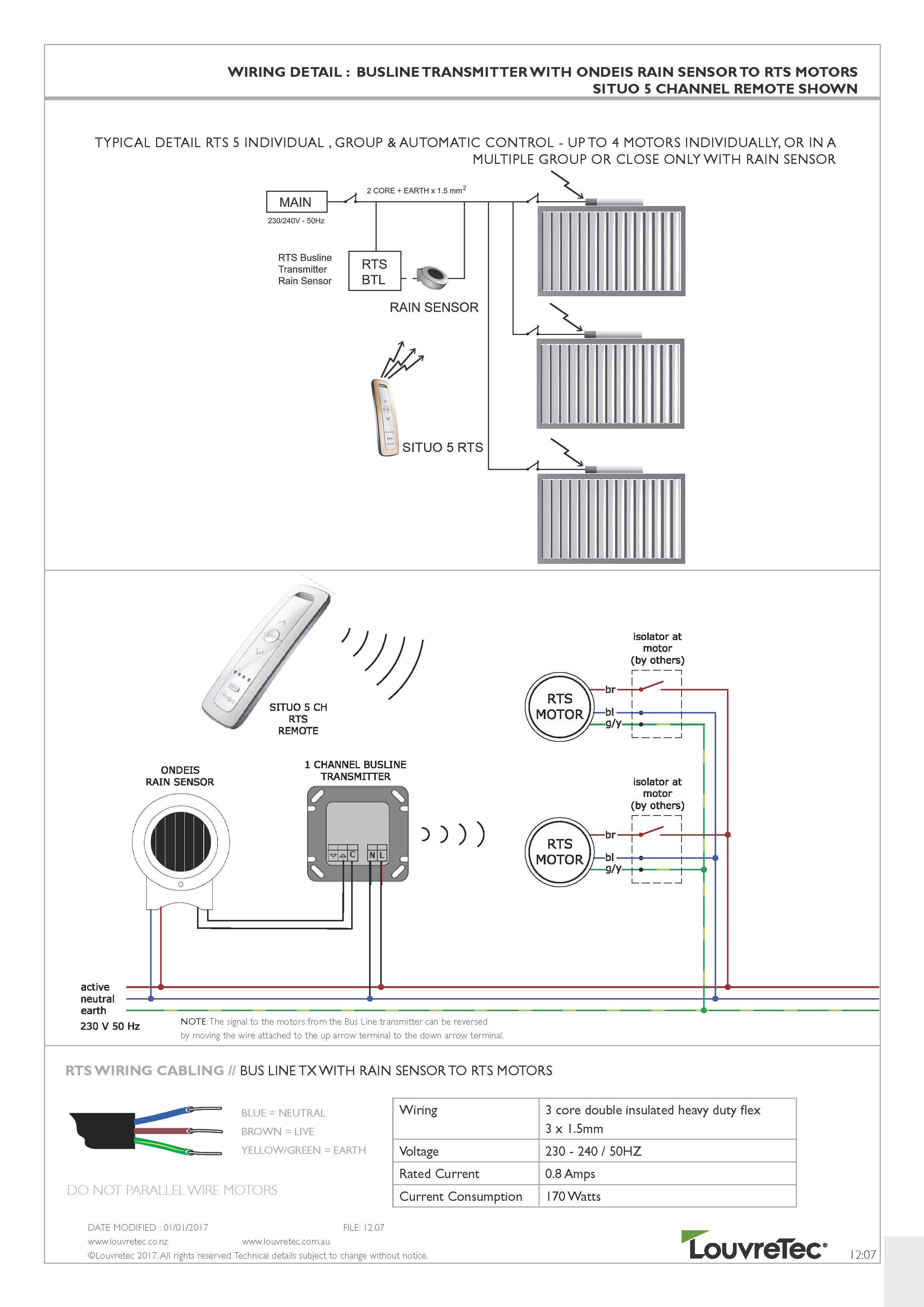 Group & Automatic Control w Rain Sensor | 12.07
