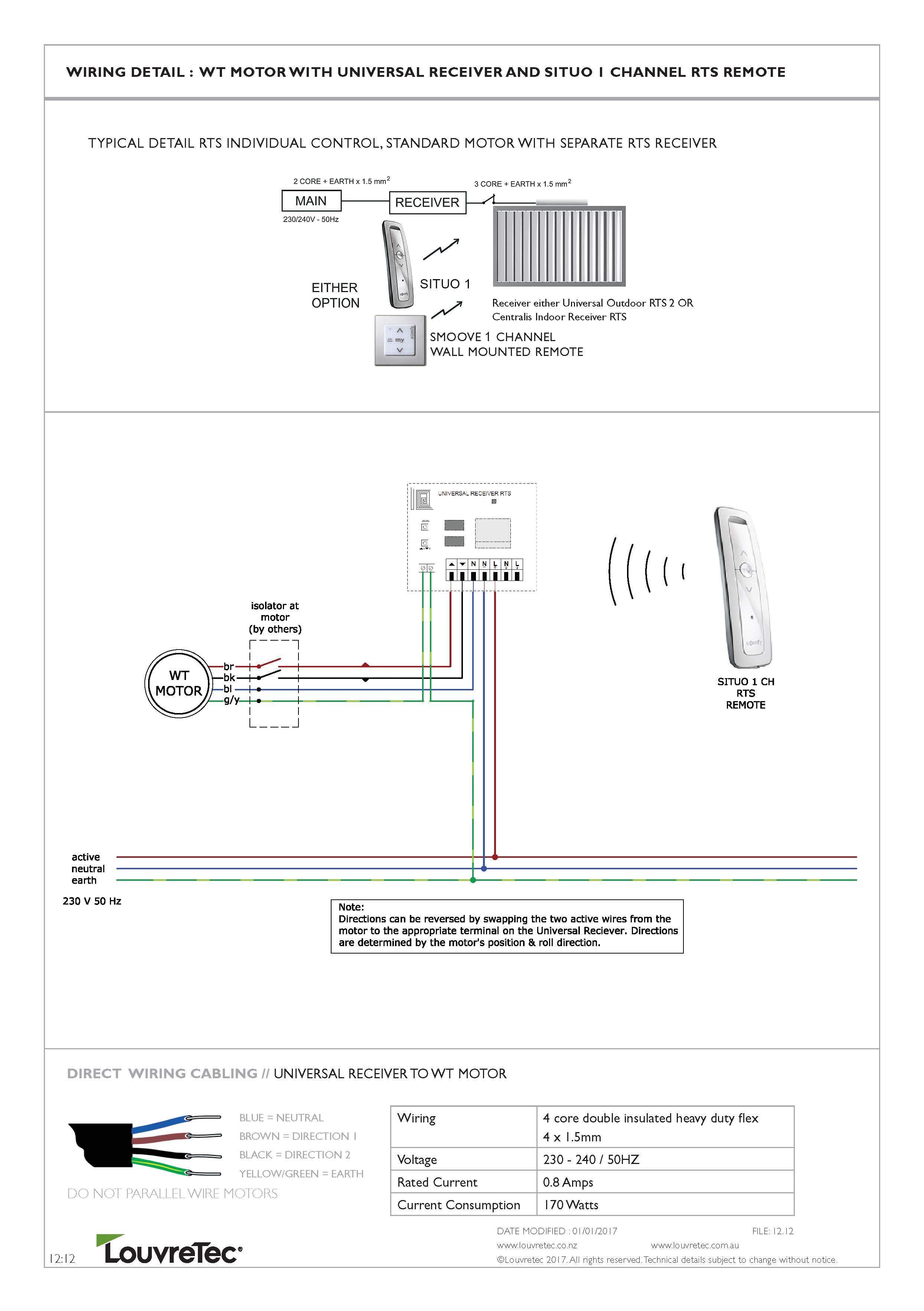 Universal Receiver to WT Motor | 12.12