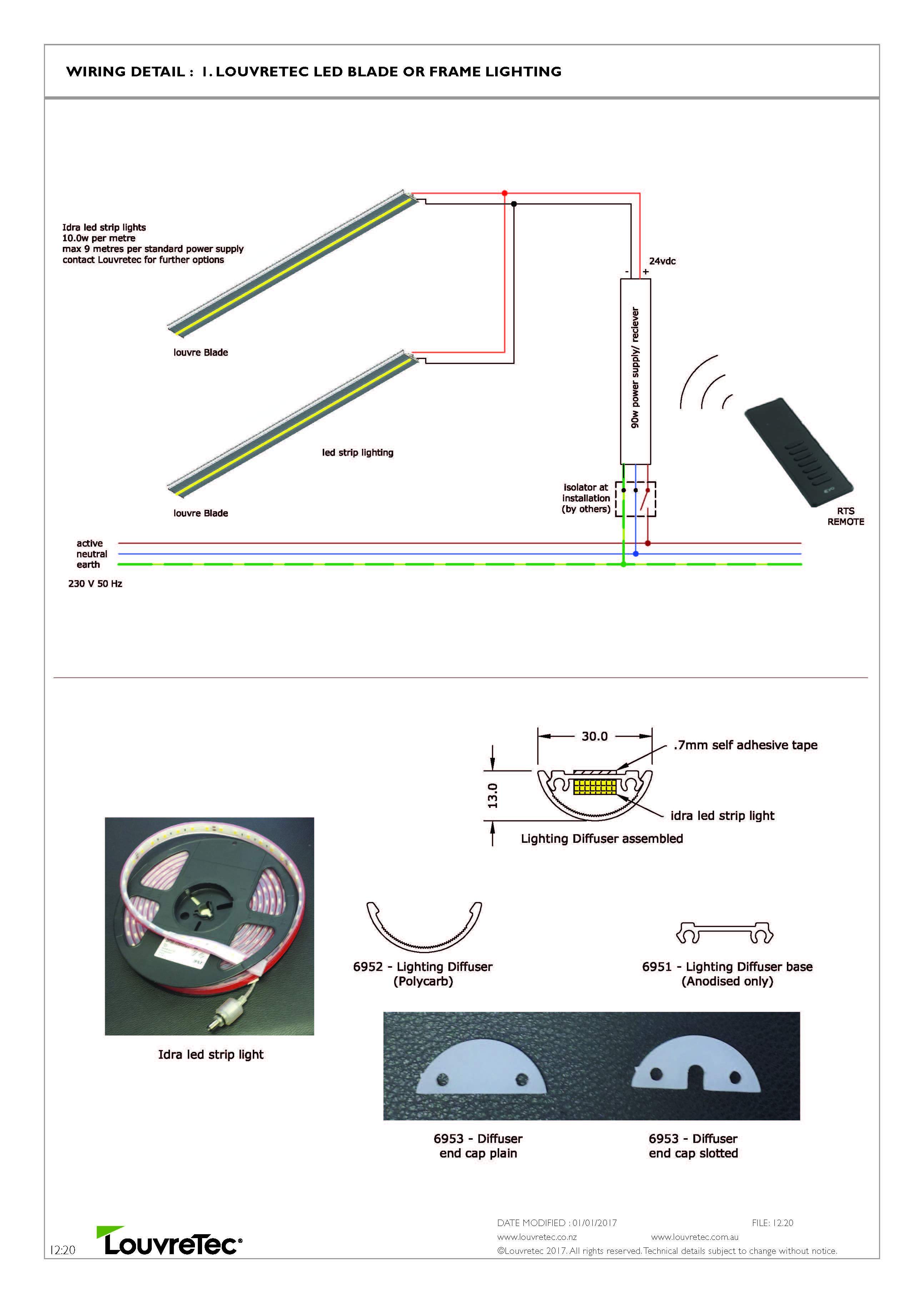 Louvretec LED Blade or Frame Lighting | 12.20