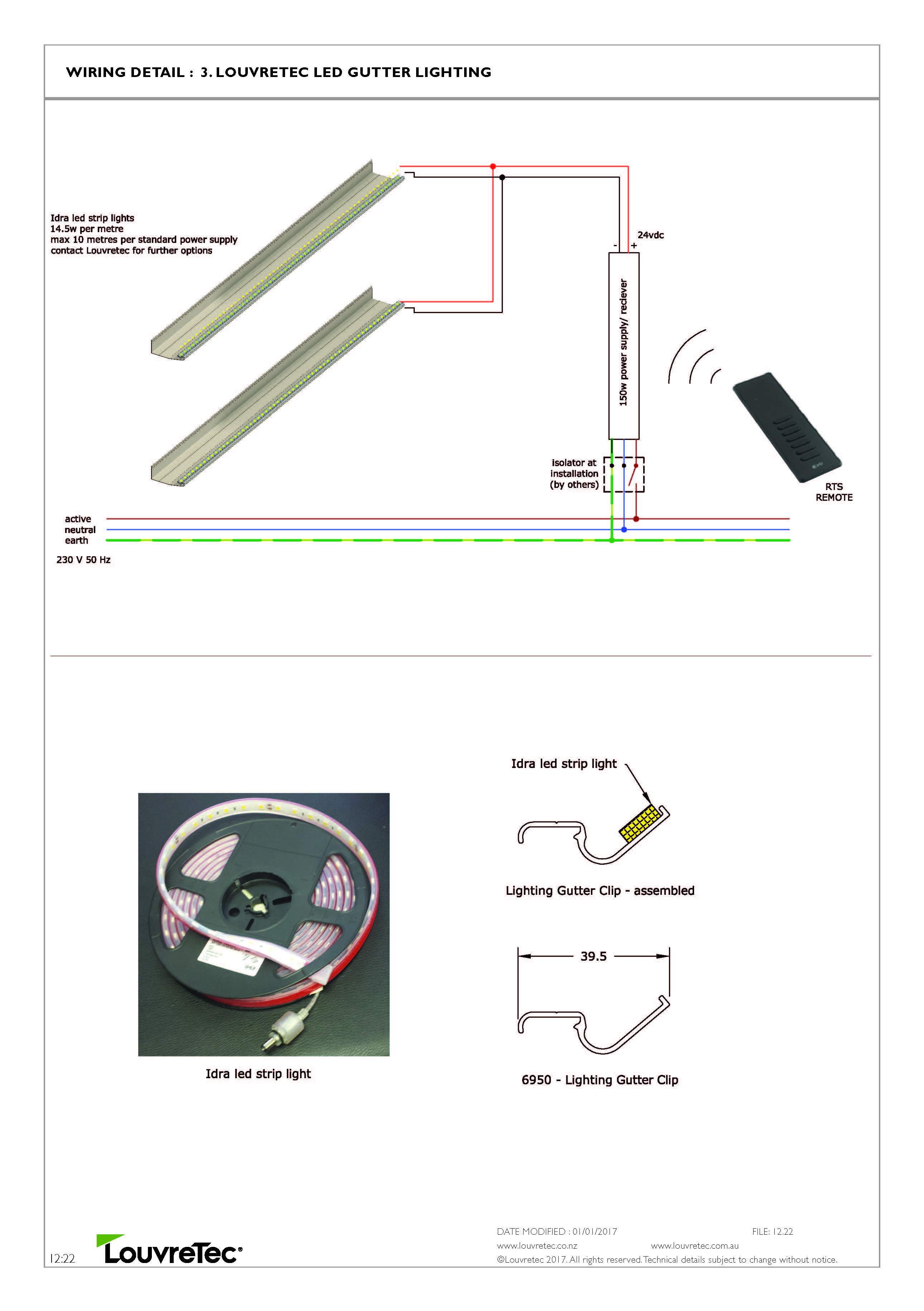 Louvretec LED Gutter Lighting 12.22