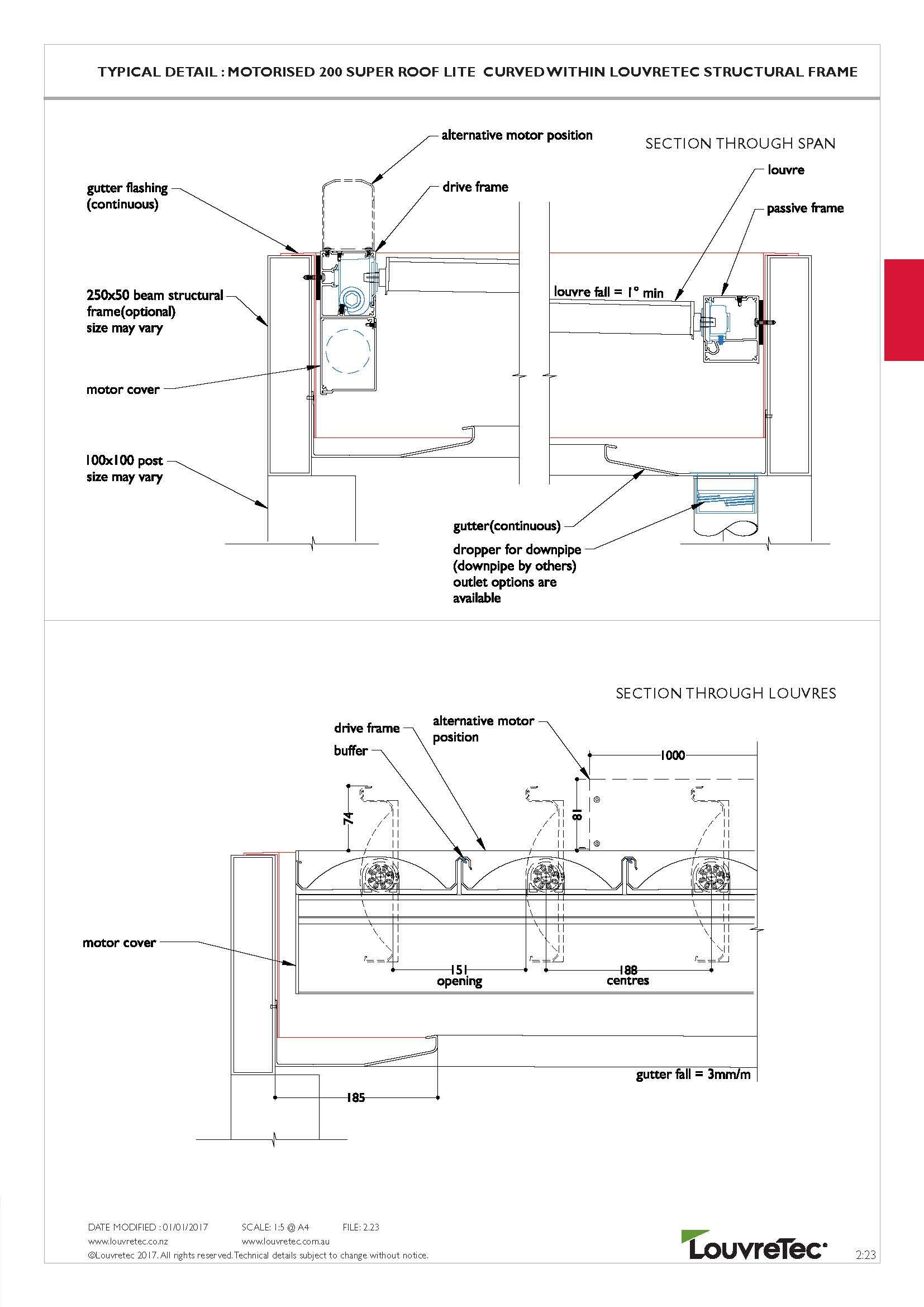 2D Typical Detail Motorised 2.23