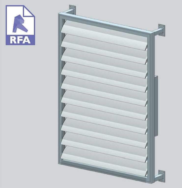 Motorised Louvres in Elam Street Stand Off Frame 7.54