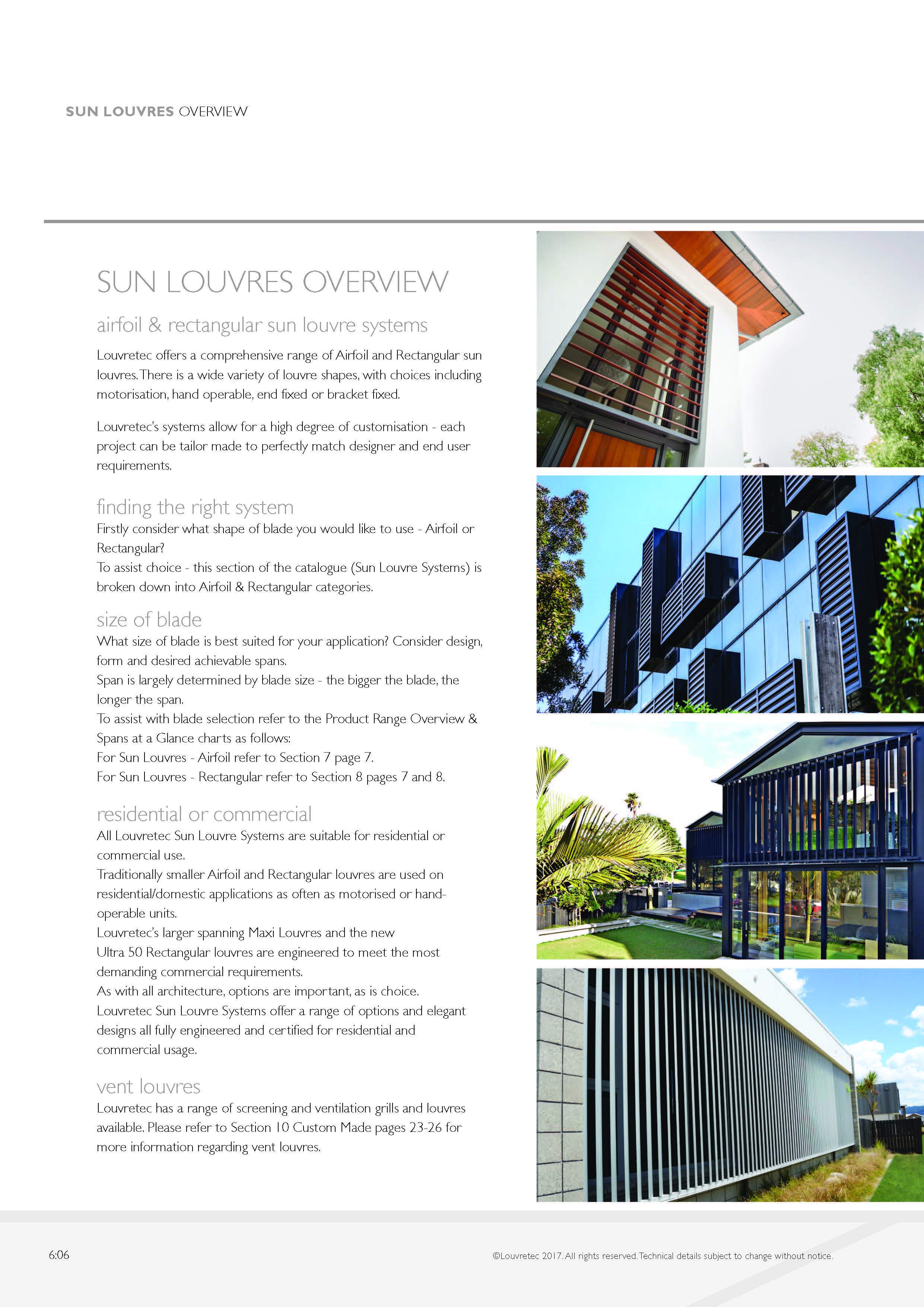 Sun Louvre Systems Overview | 6.06