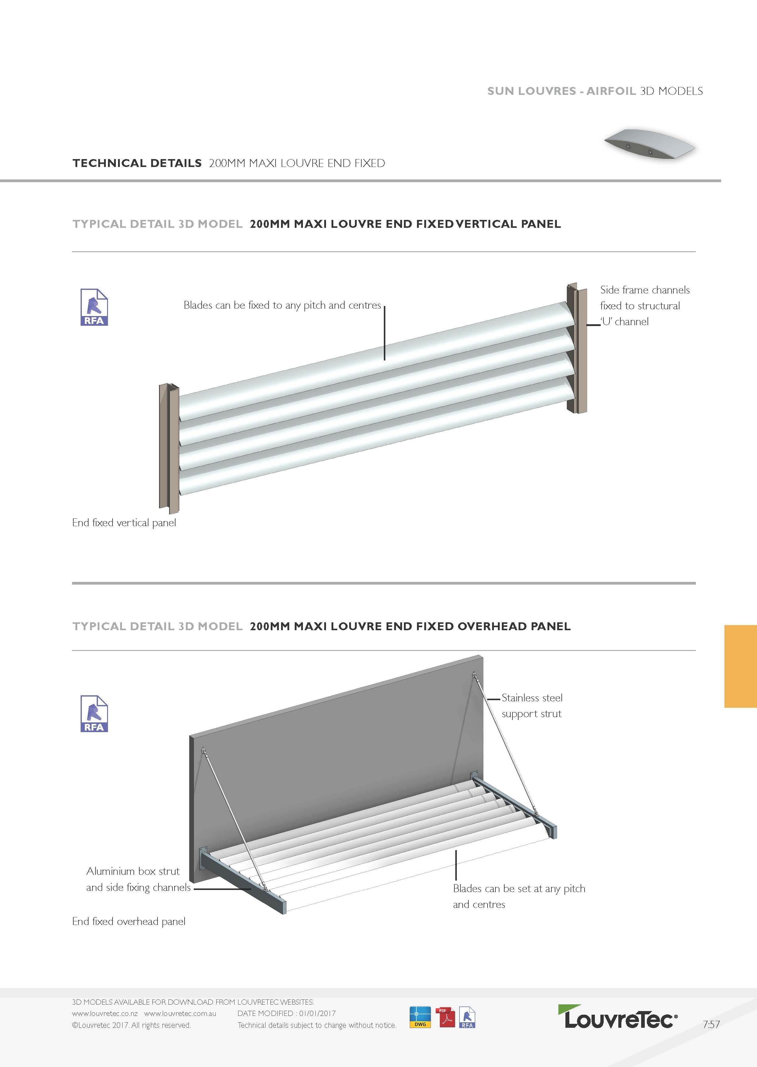 End Fixed Horizontal Panel | 7.58