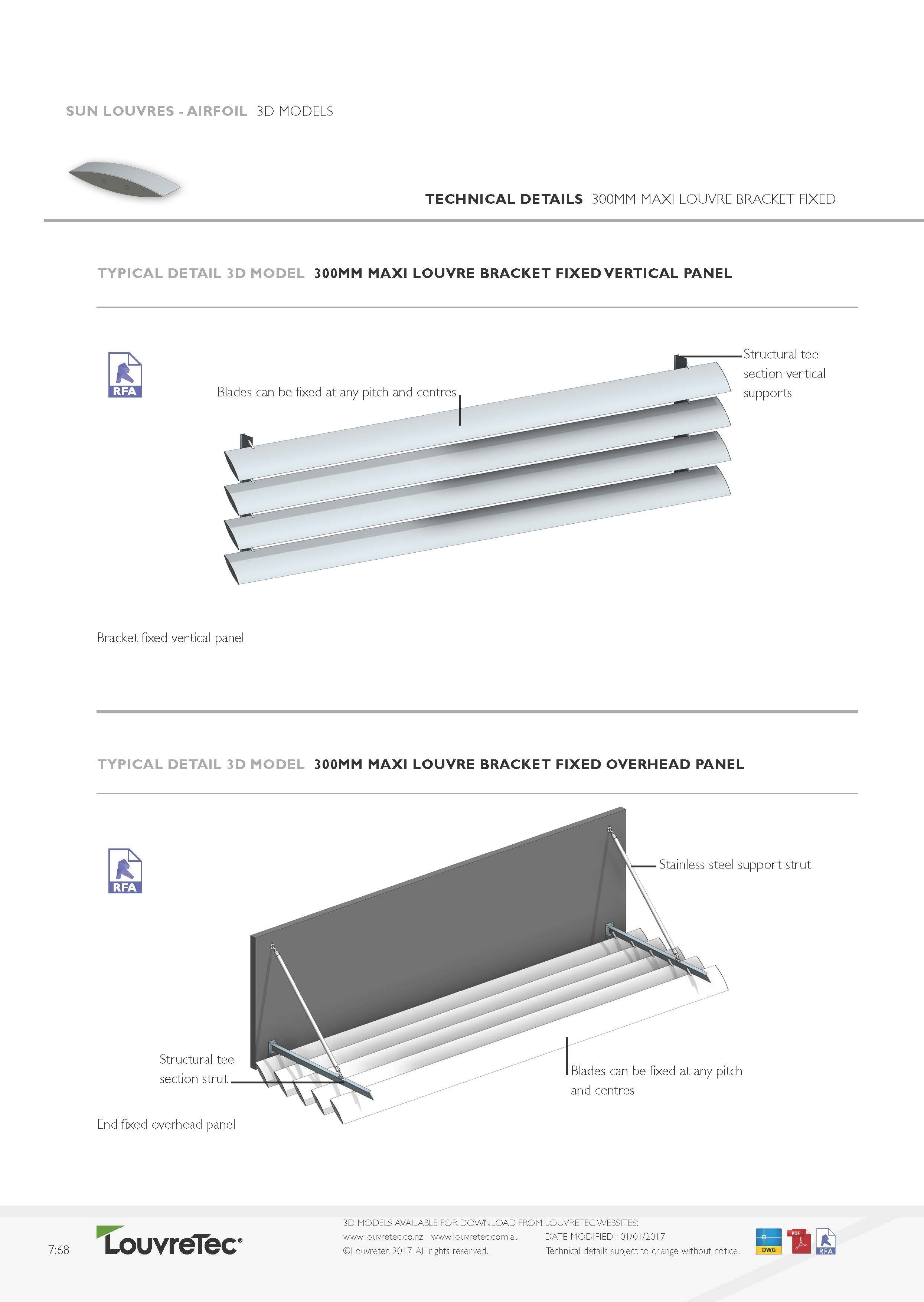 Bracket Fixed Vertical & Overhead | 7.68