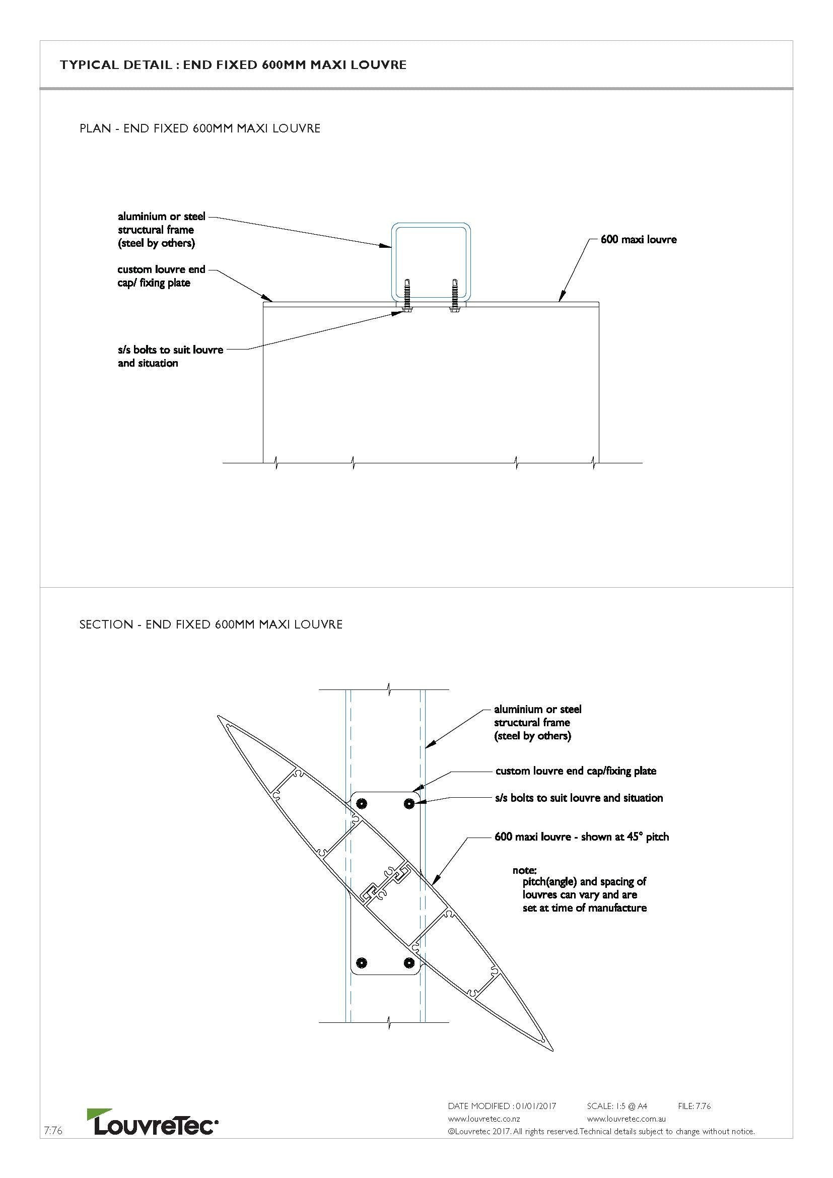 End Fixed Panels | 7.76