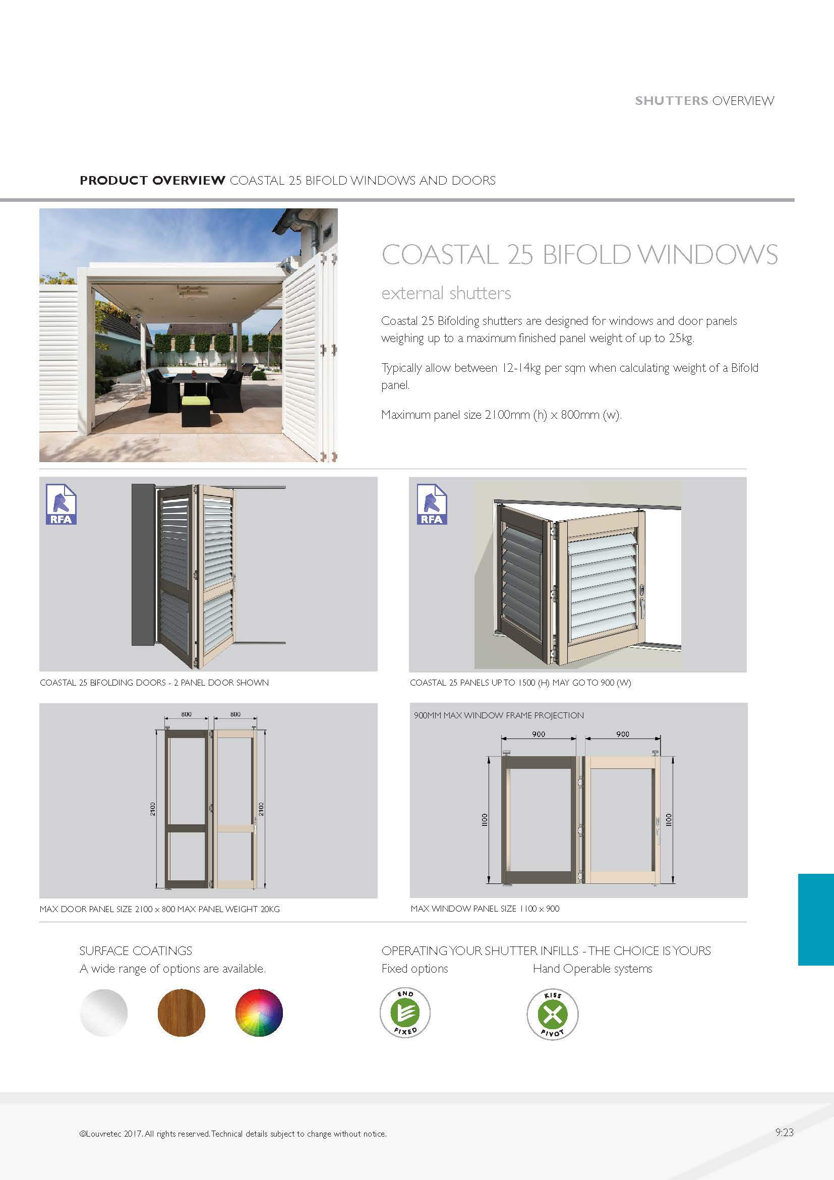 Coastal 25 Bifolds | 9.23