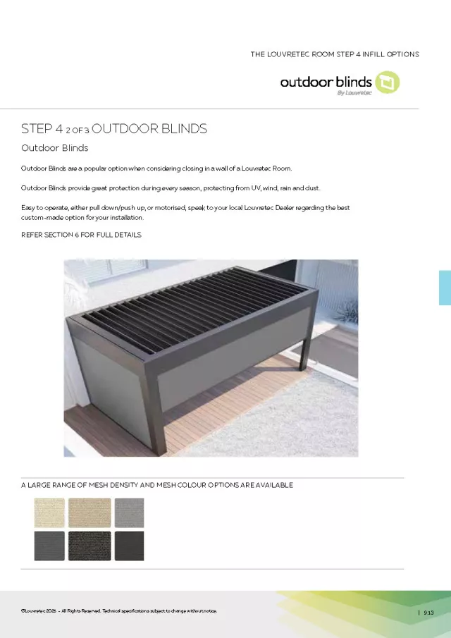 Outdoor Blinds | DM 9.13