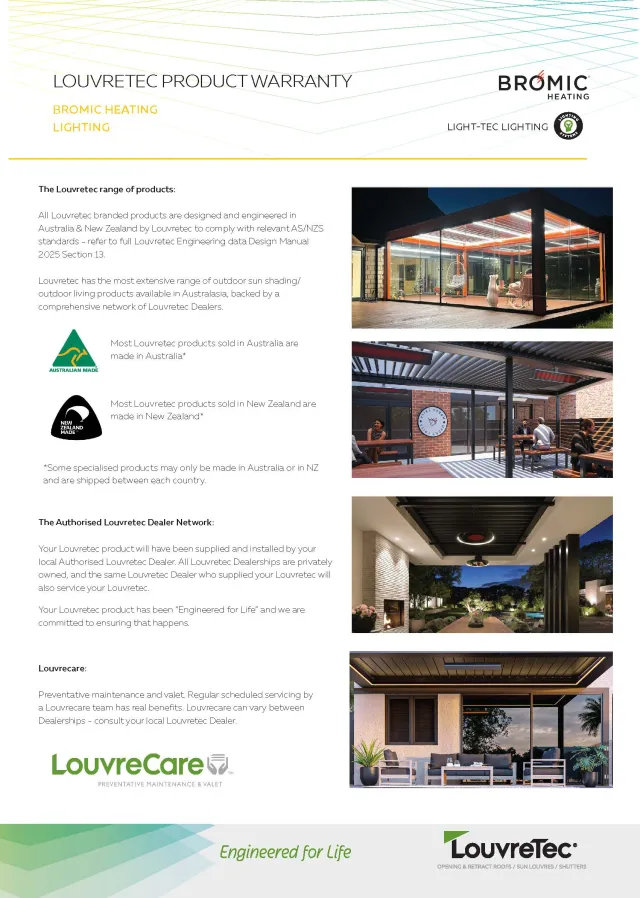 Heating and Lighting Warranty