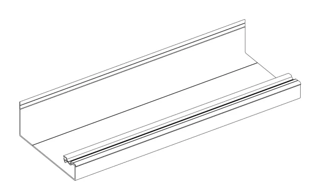 3d Model | Lighting to Inside Face of Suburban Roof Gutter