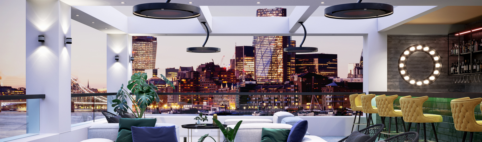 Bromic Eclipse Pendant Smart-heat Electric Heaters 